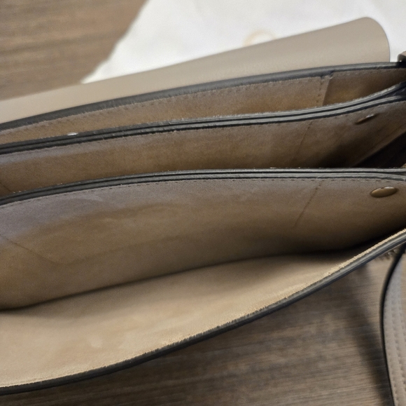 Chloé Faye Grey/Taupe Tone Suede & Leather Crossbody LIKE NEW - Picture 6 of 9
